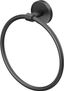 Sky Matte Black Zen-Inspired Towel Ring