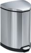 Fingerprint Resistant Stainless Steel Pedal Trash Can, 4-Gallon, Silver