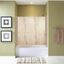 Sorento Beige Composite 3-Panel Shower Wall Kit 60" x 72"