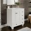 White 30" Bathroom Vanity with Carrara Quartz Countertop