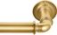 Brushed Gold Industrial Adjustable Steel Curtain Rod 36"-72"