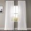 White Orchid 84-Inch Sheer Linen-Blend Window Panel