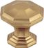 Honey Bronze Geometric Cabinet Knob with Mounting Hardware