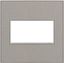 True Linen 2-Gang Wall Plate in Gray Fabric Finish