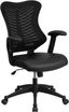 Kale High Back Black Mesh Executive Swivel Chair with LeatherSoft Seat