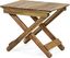 Natural Acacia Wood Outdoor Folding Side Table