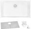 Arctic White Granite Composite Single Bowl Kitchen Sink