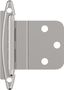 Polished Chrome 3/8 Inch Inset Cabinet Hinge