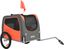 Orange and Gray Folding Dog Bike Trailer with Mesh Windows