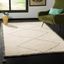 Ivory Hand-Tufted Wool Shag 4' x 6' Rug