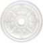 White Polyurethane Traditional Ceiling Medallion, 30.5" Diameter