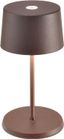 Rust Cordless Touch Control Mini Table Lamp