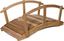 8-Ft Unfinished Cedar Garden Bridge with Side Rails