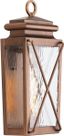 Antique Copper Dimmable Outdoor Wall Lantern with Water Glass