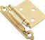 Polished Brass Self-Closing Flush Cabinet Hinges