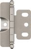 Satin Nickel 3/4 Inch Full Wrap Cabinet Hinge