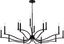 Malene Black 14-Light 2-Tier Candle Chandelier