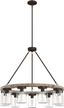 Devon Park Onyx Bengal 9-Light Bronze Wagon Wheel Chandelier