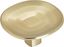 Golden Champagne Round Cabinet Knob with Smooth Curves