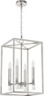 Sunjai 13'' Brushed Nickel & Crystal LED Pendant Light