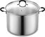 Professional Stainless Steel 24 Quart Stockpot with Glass Lid