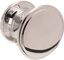 Polished Chrome Round Cabinet Knob with Mounting Hardware