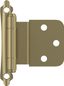 Golden Champagne 3/8 Inch Inset Self-Closing Cabinet Hinge