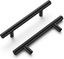 Matte Black Aluminum Bar Pulls with Mounting Hardware, 3-3/4 Inch