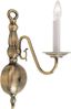 Colonial Brass 13'' Dimmable Direct Wired Wall Sconce