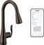 Oil Rubbed Bronze Smart Kitchen Faucet with Pull-Out Spray