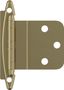 Golden Champagne 3/8 Inch Inset Cabinet Hinge