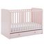 Graham Pink 4-in-1 Convertible Crib with Storage Drawer