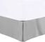 Grey Queen Brushed Microfiber Pleated Bed Skirt with 16 Inch Drop