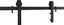 Matte Black 72-Inch Sliding Barn Door Hardware Kit