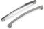 Satin Nickel 10" Modern Bar Handle with Mounting Hardware