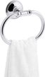 Polished Chrome Wall Mounted Eclectic Towel Ring