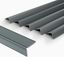 5-Pack Matte Gray Aluminum Peel and Stick Stair Nosing