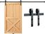 10FT Black Carbon Steel Sliding Barn Door Hardware Kit