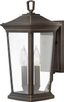 Oil Rubbed Bronze Outdoor Wall Lantern with Clear Glass