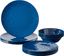 Cobalt Blue Melamine Outdoor Dinnerware Set, Service for 4