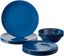 Cobalt Blue Melamine Outdoor Dinnerware Set, Service for 4