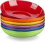 Assorted Color Ceramic Microwave Safe Pasta and Salad Bowls Set