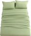 Sage Green Queen Microfiber 4-Piece Bed Sheet Set