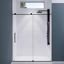 Matte Black Frameless Sliding Glass Shower Door Kit