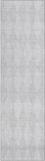 Pewter Diamond Pattern Washable Synthetic Runner Rug