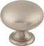 Brushed Satin Nickel Round Cabinet Knob with Mounting Hardware