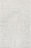 Gray Hand-Tufted Wool 6' x 9' Rectangular Area Rug