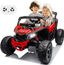 Red 24V 4x4 Ride-On Car with EVA Tires and LED Lights