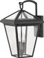 Museum Black 2-Light LED Outdoor Wall Lantern with Clear Glass