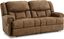 Boothbay Brown Faux Leather Manual Reclining Sofa